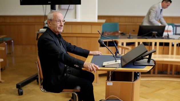 Peter Pilz Viyana'da mahkemede (Bild: Bartel Gerhard/Gerhard Bartel)