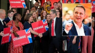SPÖ-Chef Andreas Babler gratuliert Keir Starmer zur „politischen Wende“.