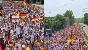 Die deutschen Fans sind bereit für das Viertelfinale.