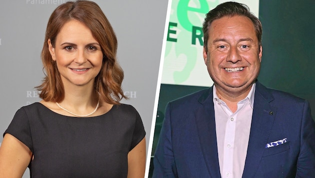 Occupying the top positions: Kurt Egger and Corinna Scharzenberger (Bild: Krone KREATIV/Christian Jauschowetz, Parlamentsdirektion/Photo Simonis)