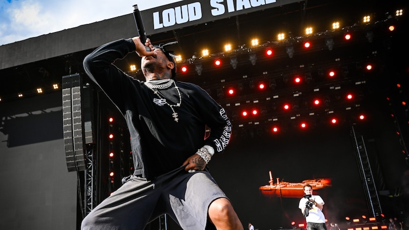 He was the main reason why the acts were increasingly late: Ski Mask The Slump God. (Bild: Andreas Graf)