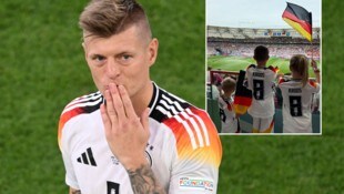 Die Kinder von Toni Kroos waren bei seinem letzten Spiel natürlich mit dabei.