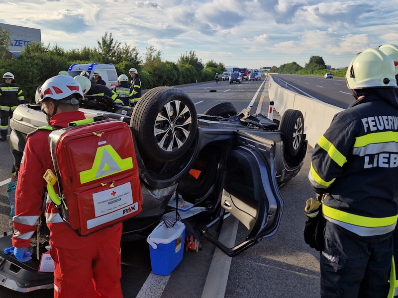 Einsatz für Polizei, Rettung und Feuerwehr. (Bild: Freiwillige Feuerwehr Lieboch)