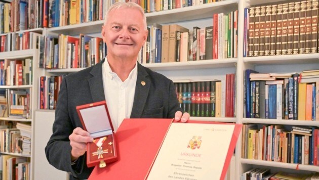 A few weeks ago, Thomas Rapatz received the country's medal of honor for his service in the Austrian Armed Forces. (Bild: Evelyn Hronek/EVELYN HRONEK)