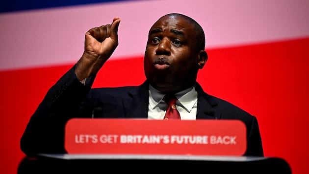 Foreign Secretary David Lammy (Bild: APA/AFP/Paul ELLIS)