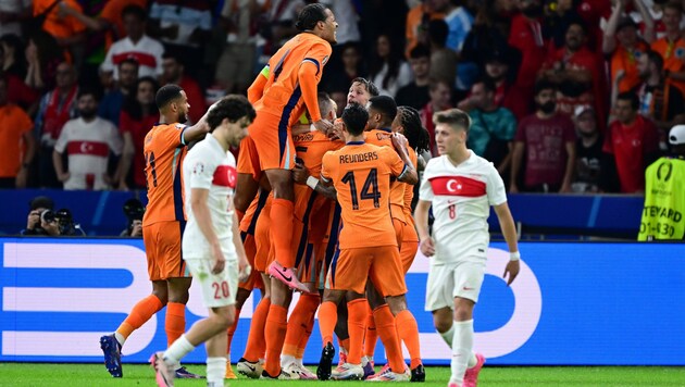 Great jubilation for "Oranje". (Bild: GEPA pictures)