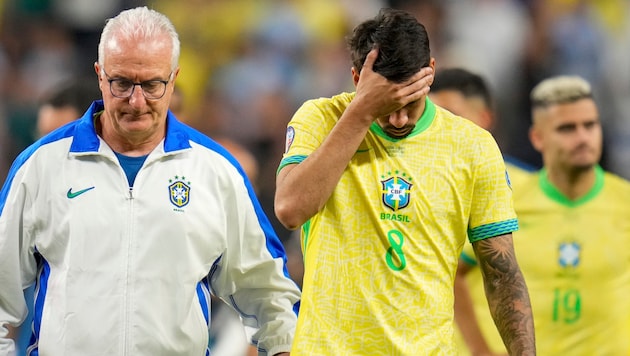 Brasilien scheitert an Uruguay. (Bild: AP ( via APA) Austria Presse Agentur/ASSOCIATED PRESS)