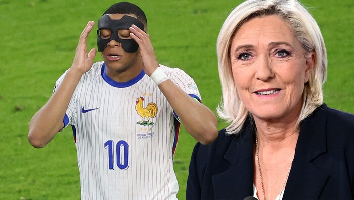 Kylian Mbappe has to put up with criticism from Marine Le Pen.