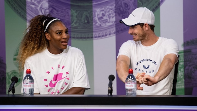 Serena Williams and Andy Murray at Wimbledon 2019 (Bild: AFP/APA/POOL/AELTC/Joe TOTH)