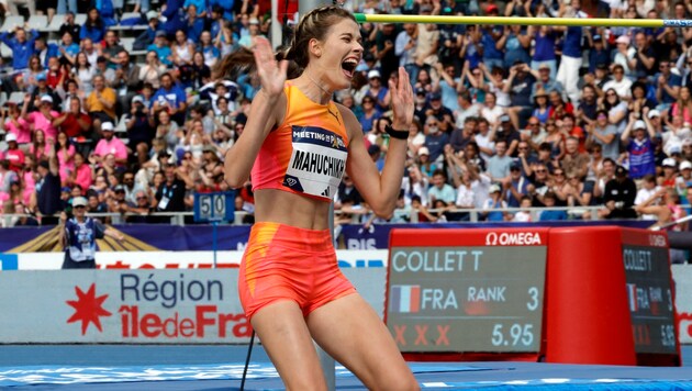 Yaroslava Mahuchich (Bild: APA/AFP/Geoffroy VAN DER HASSELT)