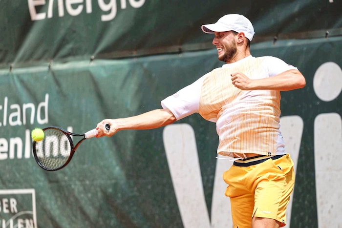Filip Misolic gets into the action on Tuesday.