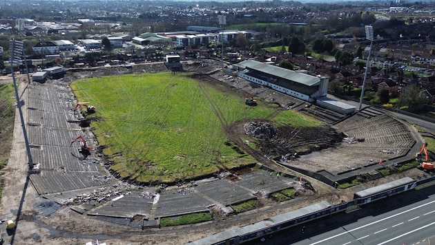 This is what Casement Park in Belfast looked like in spring 2024. (Bild: APA/AFP/Paul ELLIS)