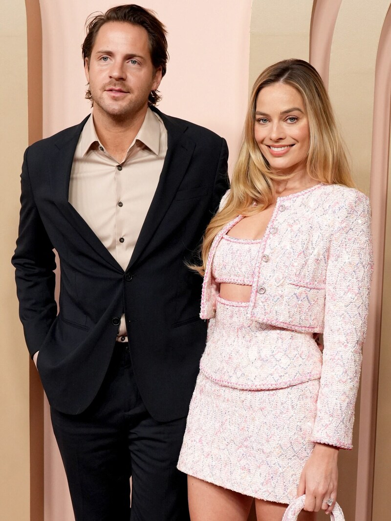 A hollywoodi álompár Tom Ackerley és Margot Robbie (Bild: APA/Getty Images via AFP/GETTY IMAGES/JC Olivera)