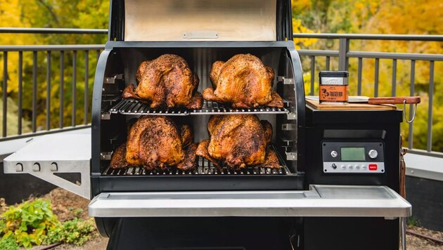 A "smoker" with Wi-Fi and an app not only promises perfectly cooked meat, but is also a real target for hackers. (Bild: Traeger.com)