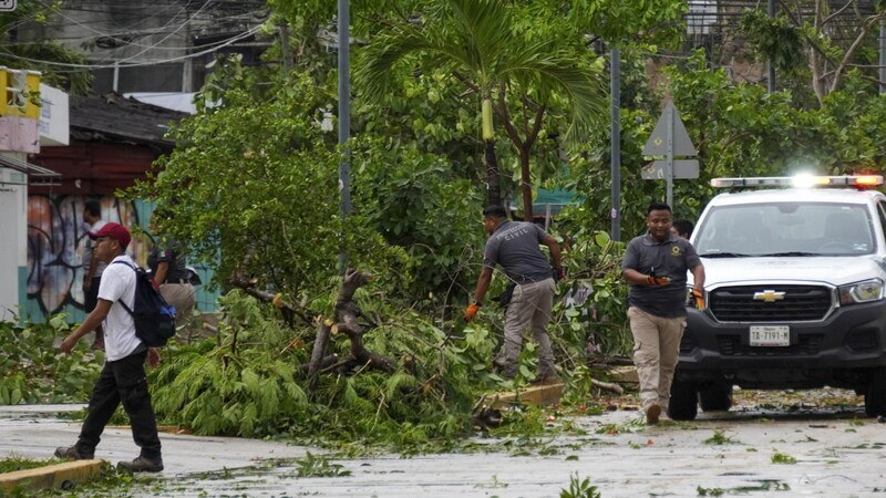 Viharkárok Mexikóban (Bild: AFP/Elizabeth Ruiz)