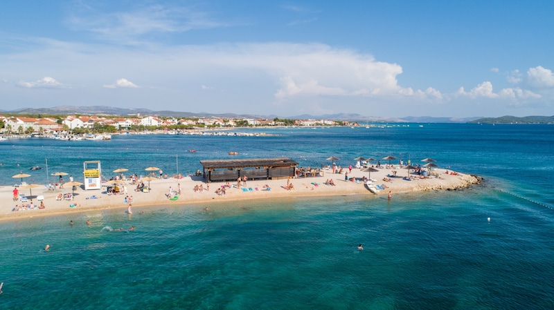 Family memories can be created on the beaches of Srima. (Bild: TB Vodice)