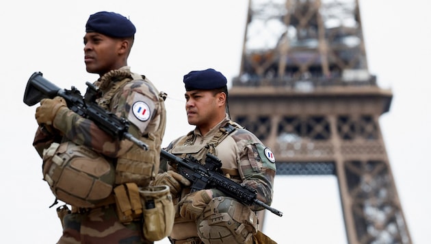 The highest level of security is in place in France ahead of the opening of the Olympic Games. (Bild: picturedesk.com/Benoit Tessier / REUTERS / picturedesk.com)