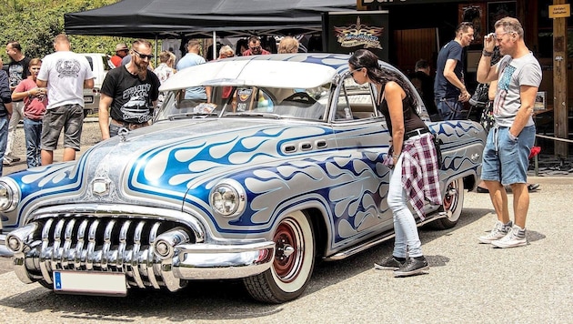 US cars, bikes and rock'n'roll: the "Rollin- Dudes" festival at the Grottenhof near Leibnitz really gets going from Friday (July 12, 2024). (Bild: Rollin Dudes)