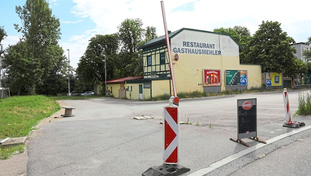 The deserted parking lot on Marathonweg (Bild: Jöchl Martin)