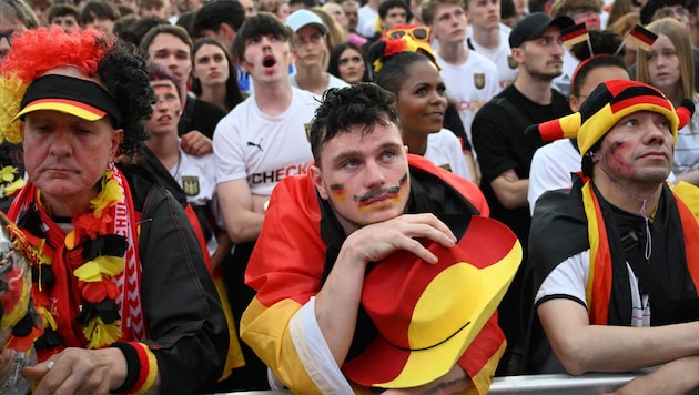 The disappointment in Germany is still great. (Bild: AFP/APA/RALF HIRSCHBERGER)