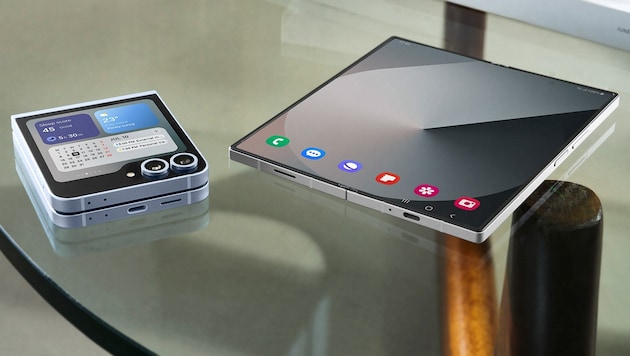 Qualcomm processors are used in Samsung's new Galaxy Fold and Flip folding smartphones, among others. (Bild: Samsung)