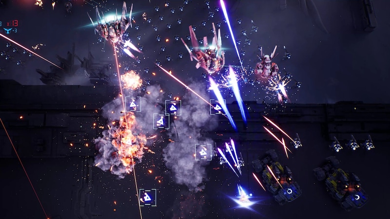 "CYGNI: All Guns Blazing" can also be played by two players in local co-op mode. (Bild: Konami)