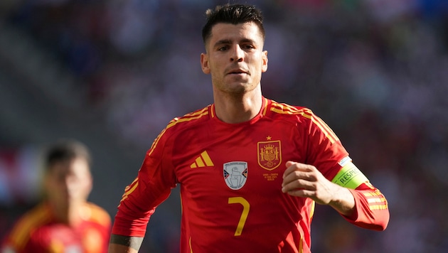 Alvaro Morata wird wohl in die Serie A zurückkehren. (Bild: AP ( via APA) Austria Presse Agentur/ASSOCIATED PRESS)