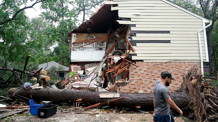 The storm was followed by repair and reconstruction work.