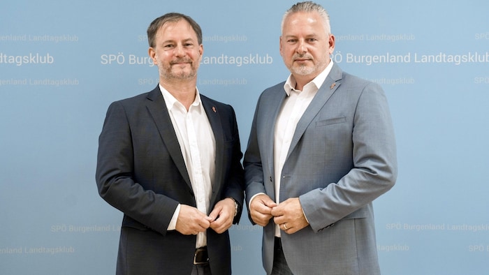 SPÖ-Klubchef Roland Fürst und Nationalratskandidat Jürgen Schabhüttl.