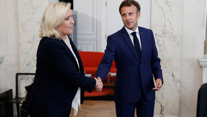 Politische Dauerrivalen in Frankreich: Präsident Macron und seine schärfste Widersacherin Le Pen
