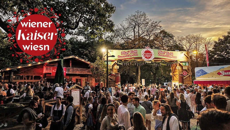 Be there when it's "O'zapft is!" in the Vienna Prater again! (Bild: Krone KREATIV/© Wiener Kaiser Wiesn)