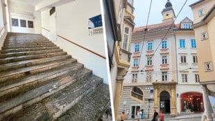 Die barocke Stiegenkirche in der Grazer Sporgasse wechselte im Sommer den Besitzer. (Bild: Krone KREATIV/Wulf Scherbichler)