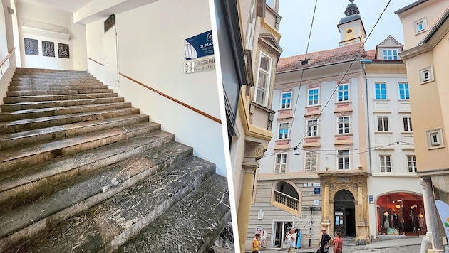 The baroque Stiegenkirche in Graz's Sporgasse changed hands in the summer. (Bild: Krone KREATIV/Wulf Scherbichler)