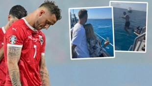 Marko Arnautovic macht mit seiner Familie in Spanien Urlaub.
