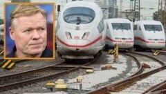 Ob Ronald Koeman und die Deutsche Bahn noch Freunde werden? (Bild: APA/dpa/Boris Rössler, ASSOCIATED PRESS)