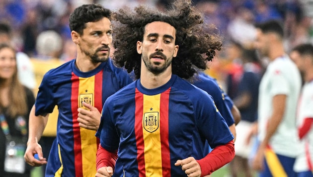 Marc Cucurella hat unter den deutschen Fans nur wenige Freunde. (Bild: AFP/APA/JAVIER SORIANO)