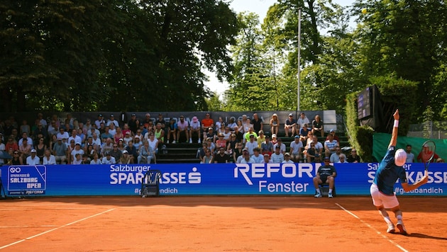 Lukas Neumayer steht bei den Sparkasse Salzburg Open im Achtelfinale.  (Bild: Tröster Andreas/Andreas Tröster)