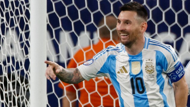 Lionel Messi steht mit Argentinien im Finale der Copa América. (Bild: AFP/EDUARDO MUNOZ)