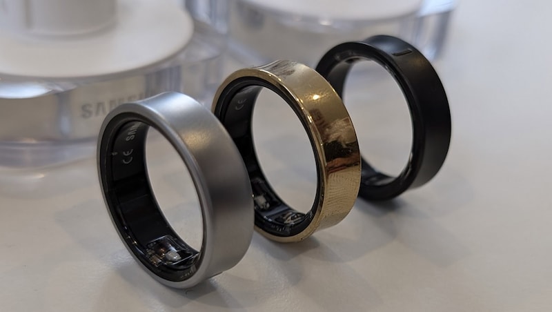 Not coming to Austria for the time being: the Galaxy Ring equipped with sensors. (Bild: Dominik Erlinger)