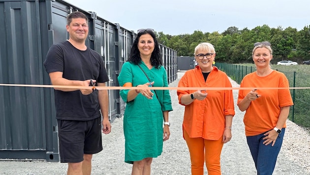 Christian Rotpuller, Ulrike Porics, Erika Toth and Silvia Hergovich recently opened the "Tigerbox". (Bild: zVg)