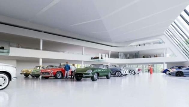 Cars and art from the company and private collection are to be parked in the new depot. (Bild: zVg)