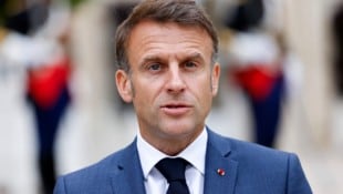 Frankreichs Präsident Emmanuel Macron (Bild: APA/AFP/Ludovic MARIN)