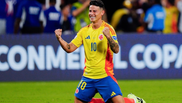 James Rodriguez (Bild: AP ( via APA) Austria Presse Agentur/Associated Press)