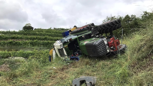 Die dramatischen Szenen ereigneten sich am Pfeningberg über der Wachau (NÖ). (Bild: FF Imbach)