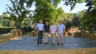 Christian Buchta, Alois Lingitz, Bürgermeister Hannes Hornek und Johannes  Frey freuen sich auf ...