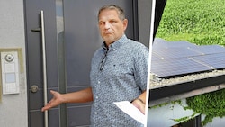 Statt mehr Energie sorgte die Photovoltaikanlage von Helmut Bauer (51) aus Kendl  im Bezirk Melk dafür, dass er fast einen Tag keinen Strom mehr daheim hatte. (Bild: Krone KREATIV/Franz Crepaz)