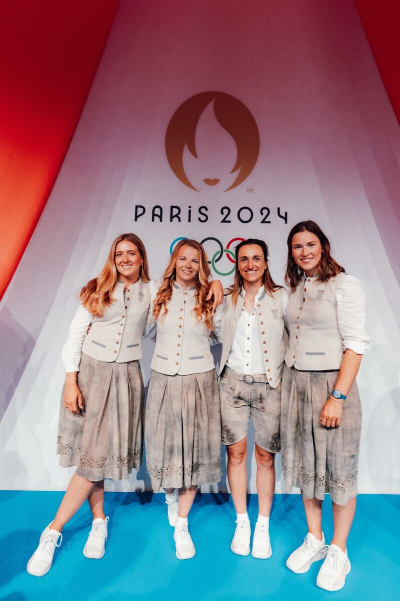 Alina Kornelli, Tanja Frank, Lara Vadlau und Lorena Abicht (von li. nach re.) (Bild: GEPA pictures)