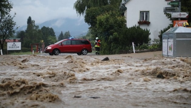 The fire department was also in constant action in the Mur Valley (Bild: Thomas Zeiler)