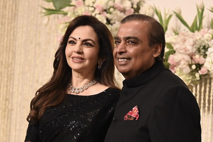 Mukesh Ambani and his wife Nita Ambani