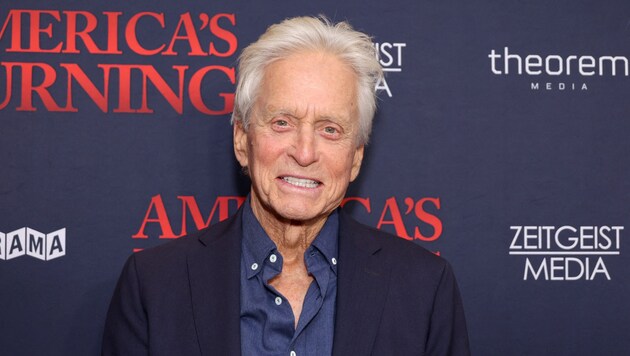 Michael Douglas a few days ago at the "America's Burning" screening at the DGA Theater in New York (Bild: APA/Getty Images via AFP/GETTY IMAGES/Michael)